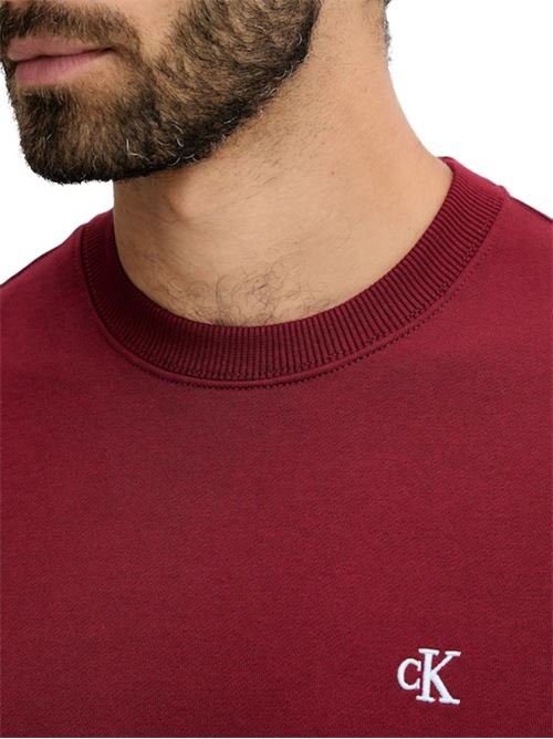 Felpa girocollo in cotone Calvin Klein Jeans | LV04RC296GWCV